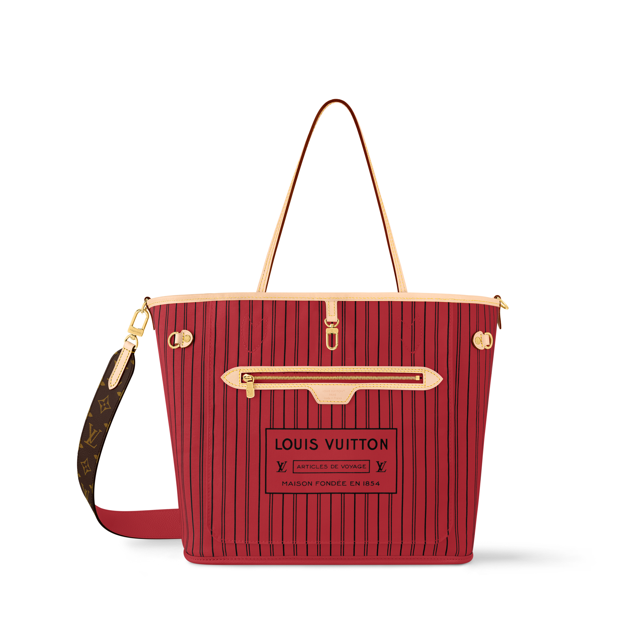 Neverfull Bandoulière Inside Out MM Monogram - Women Bags | LOUIS